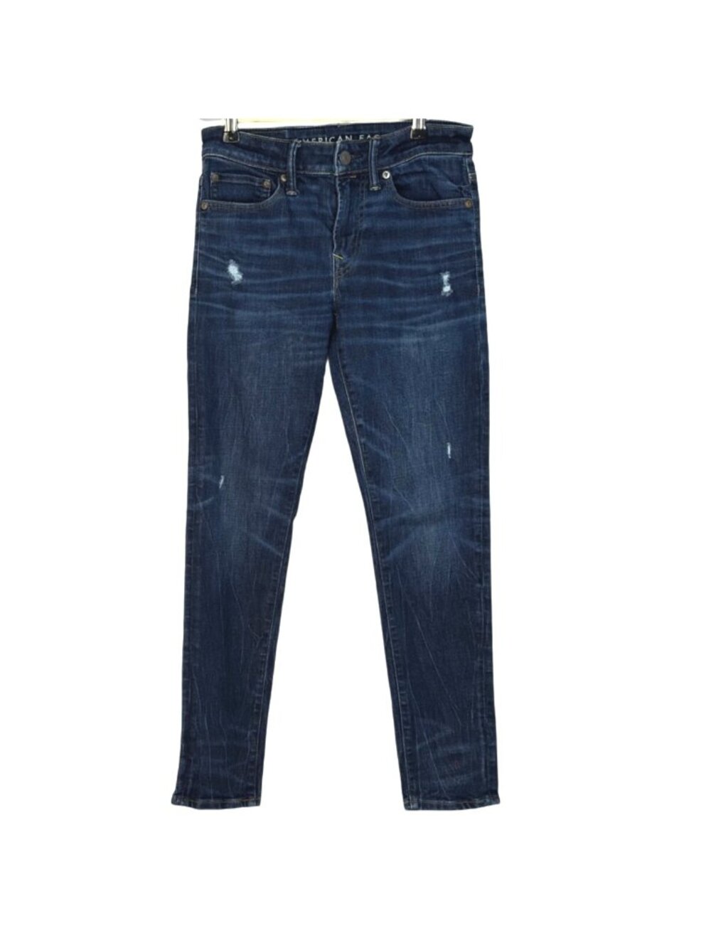 American Eagle Next Level Airflex Mid Rise Distressed Skinny Jeans Size 28x30